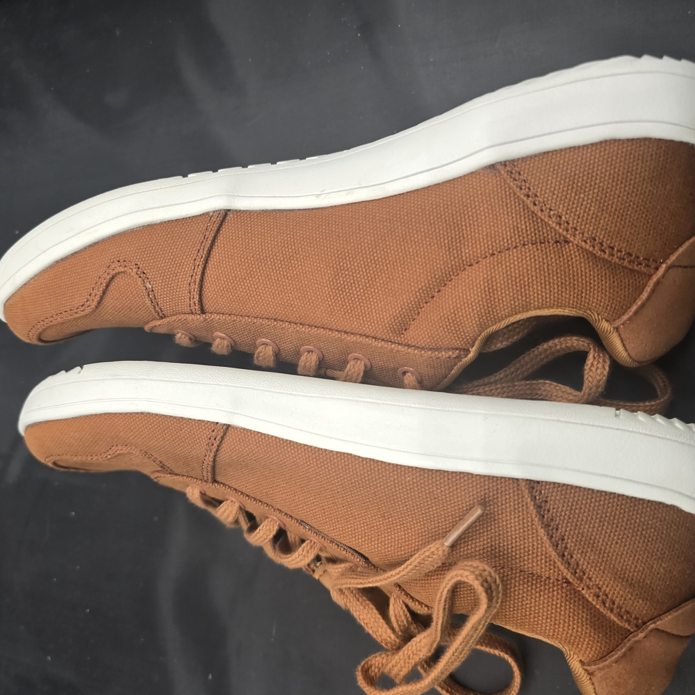 WHITIN‎ Brown and White Sneakers with Cushioned Sole